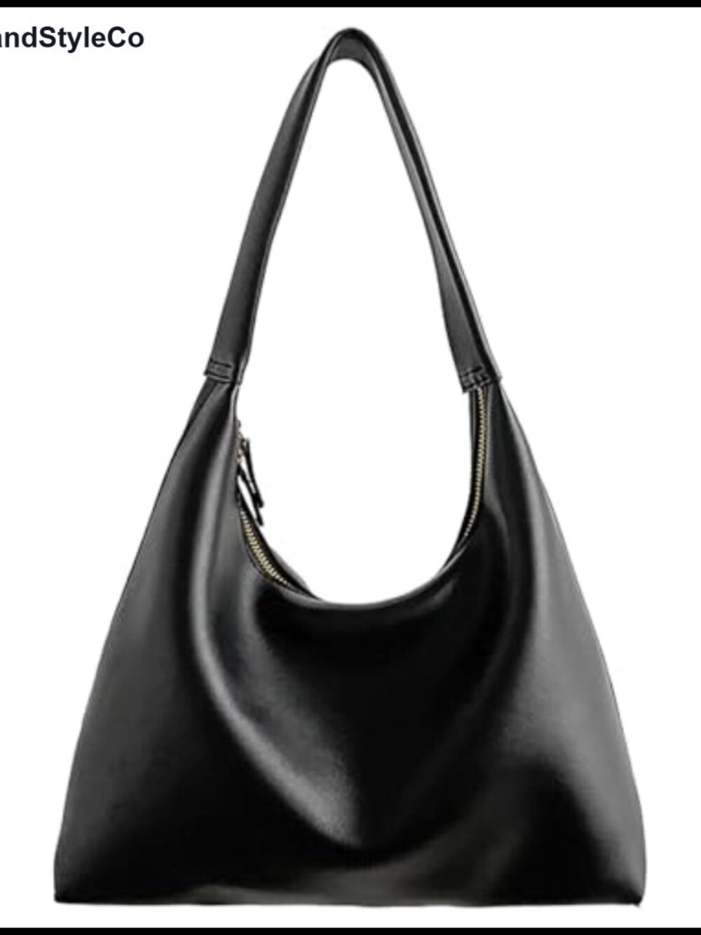 Women Vegan Leather Hobo Bag Shoulder Purse Slouchy Tote Handbag